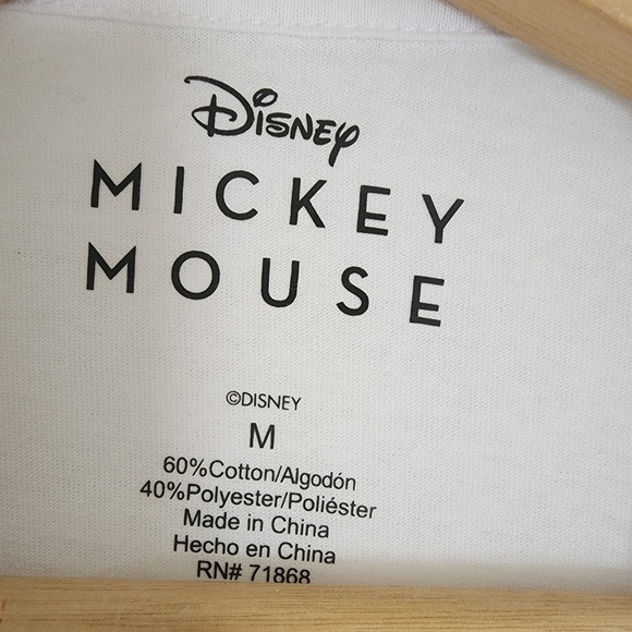NWOT Disney Mickey Mouse and Friends White  Medium Large - Picture 8 of 9